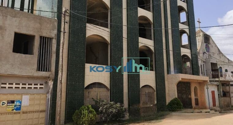 A vendre : GRAND HÔTEL R+5 BÂTI SUR 1600m² SITUÉ À 30m DU GOUDRON À ADIDOADIN